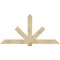 Ekena Millwork Kennewick Rough Sawn Timber Gable Bracket, Douglas Fir, 84"W x 42"H x 4"D x 6"F, 12/12 Pitch GBW084X42X0406KEN00RDF - alternate 1